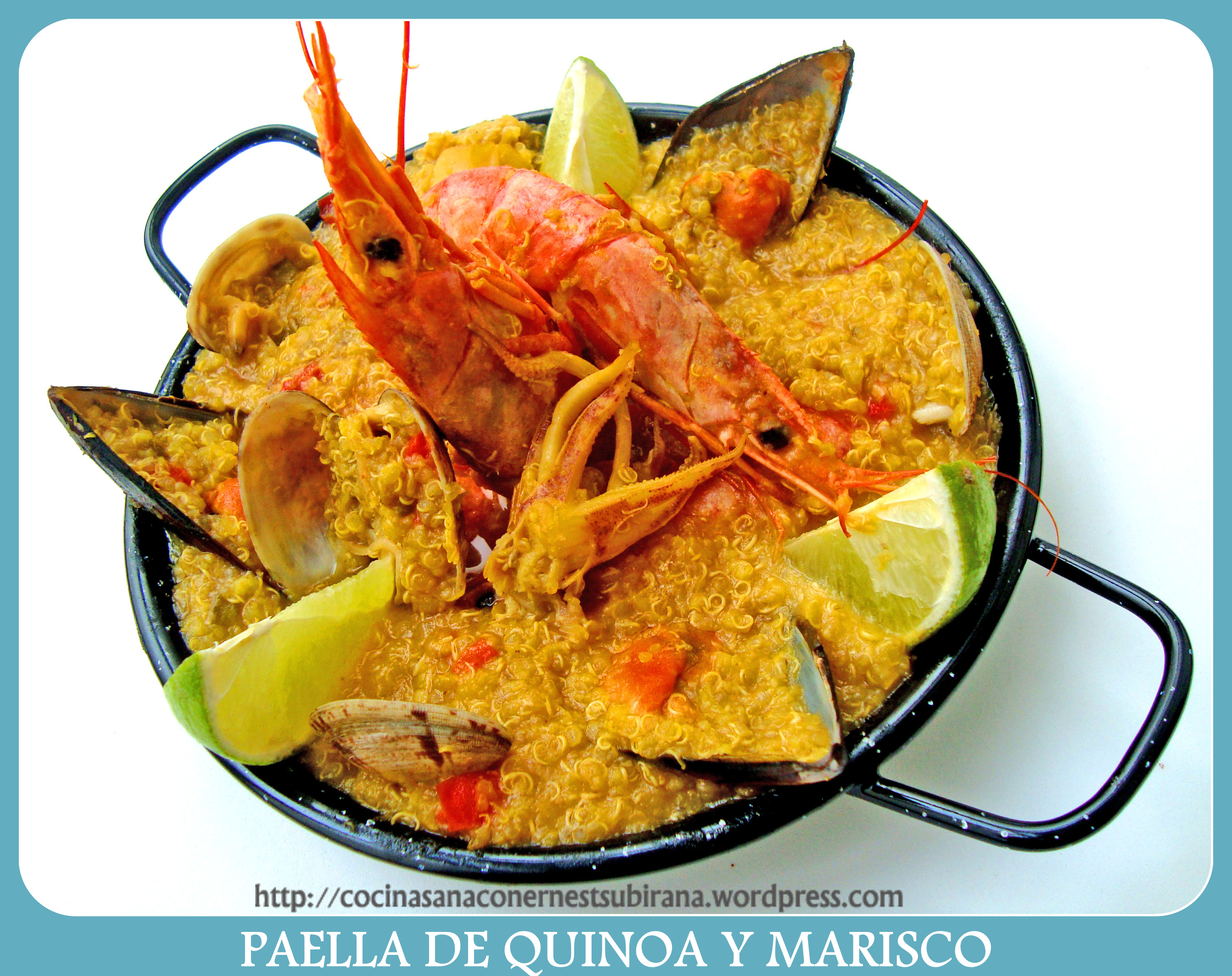 Paella De Quinoa Y Marisco